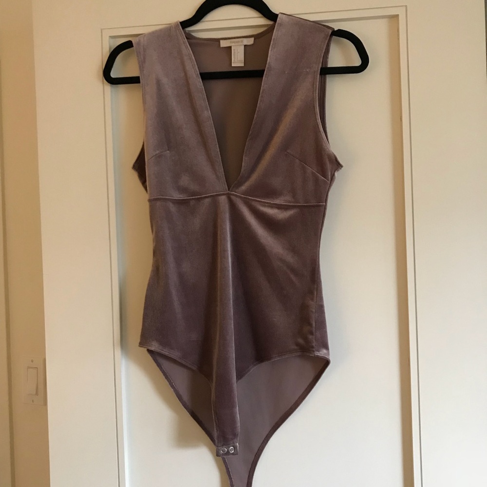 Forever 21 velvet bodysuit
